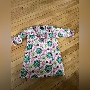 Liza Byrd floral print corduroy youth dress
